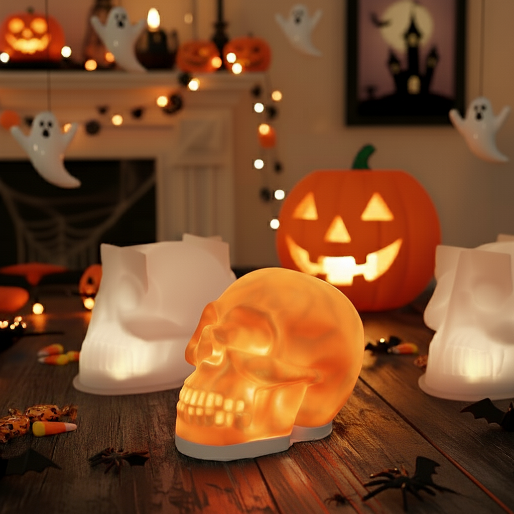 Skull Scented Candle Silicone Mold Epoxy DIY Table Decoration