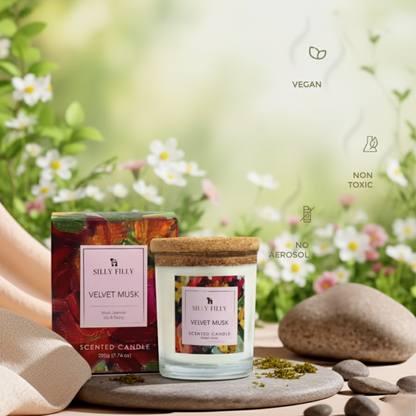 Glass Jar Candle 13 oz, 40+ Hours Burn Time – Refresh & Relax Your Space