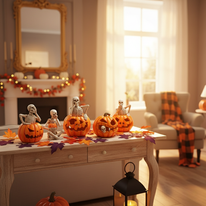 Halloween Skeleton Pumpkin Silicone Candle Molds