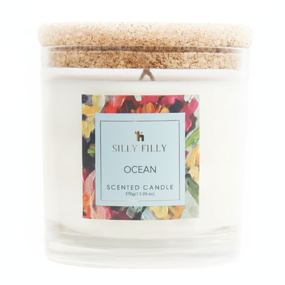 Glass Jar Candle 13 oz, 40+ Hours Burn Time – Refresh & Relax Your Space