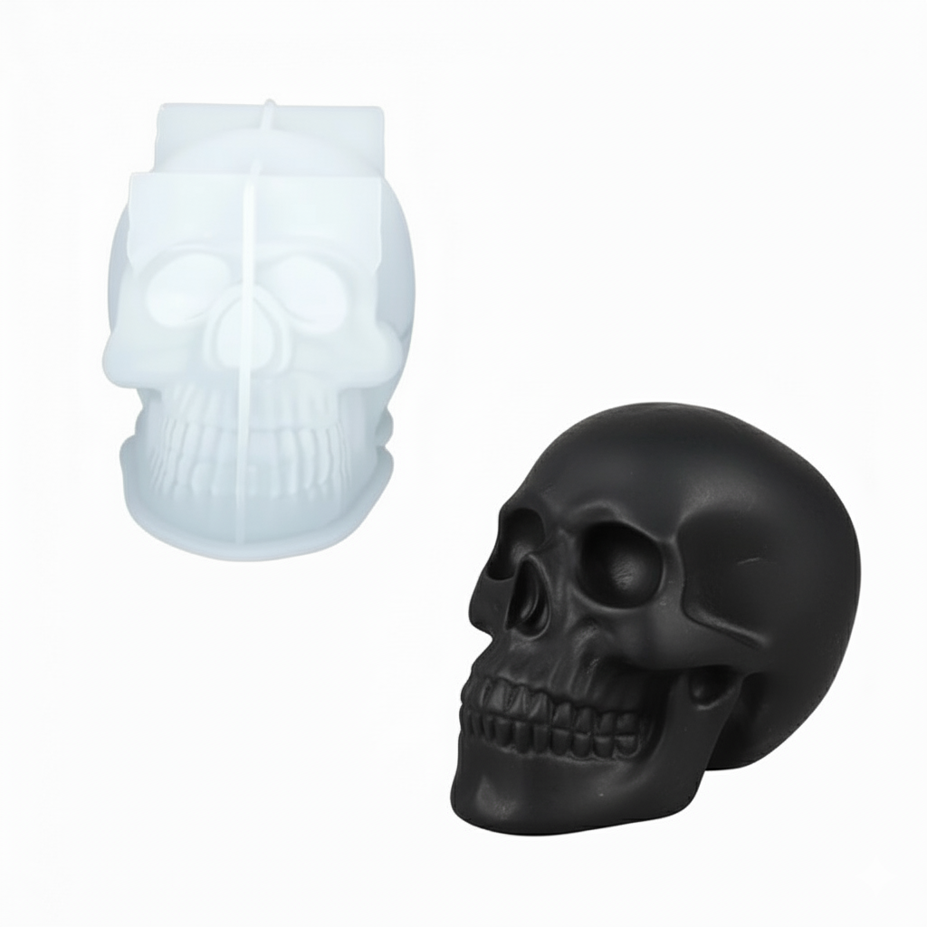 Skull Scented Candle Silicone Mold Epoxy DIY Table Decoration