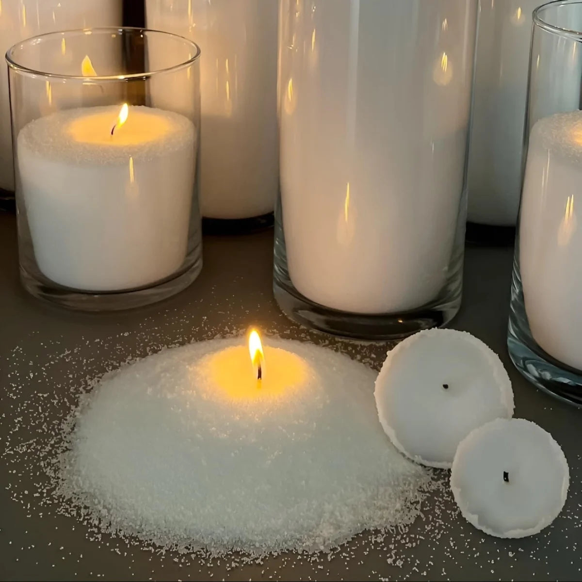 Sand Candle Wax  With Wicks