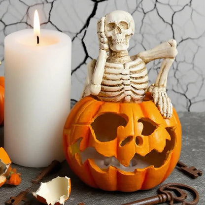 Halloween Skeleton Pumpkin Silicone Candle Molds