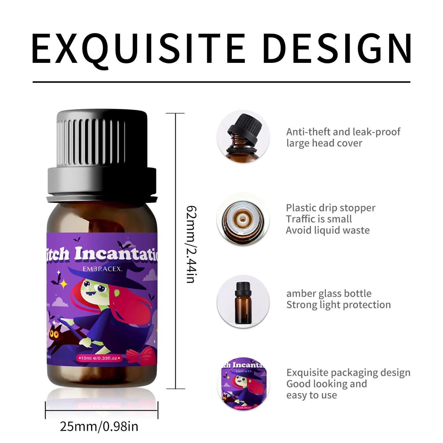 Witch Incantation Essential Oil Fragrance Oils Perfume Halloween Candle 10ml