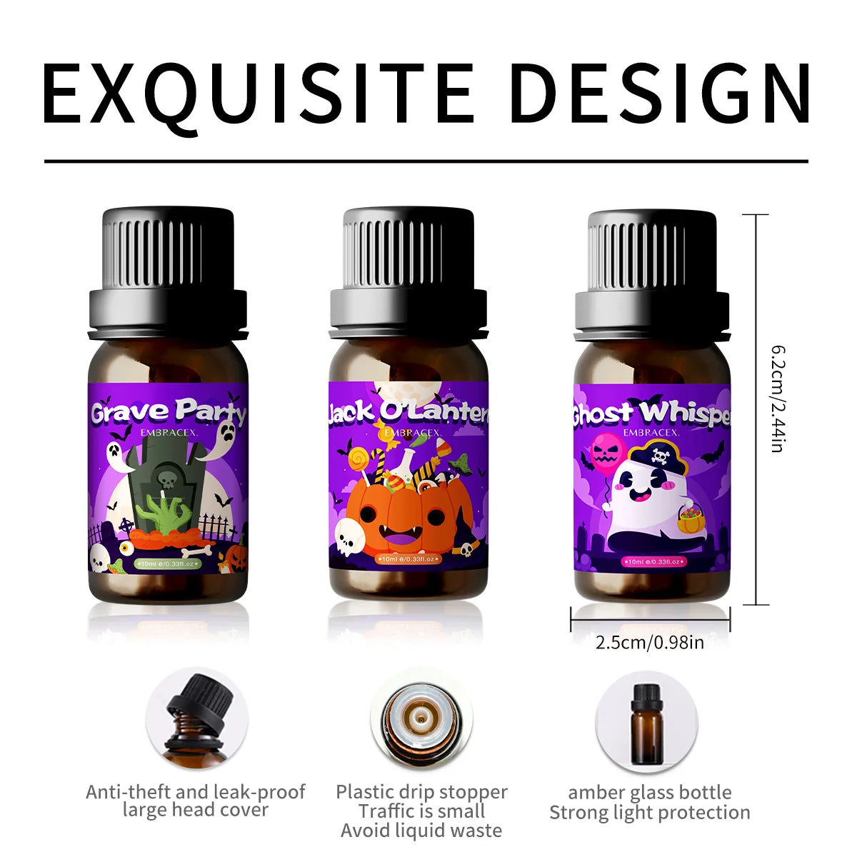 Jack O'Lantern Pumpkin Essential Oil 10ml – Halloween Fragrance Oil for Candles
