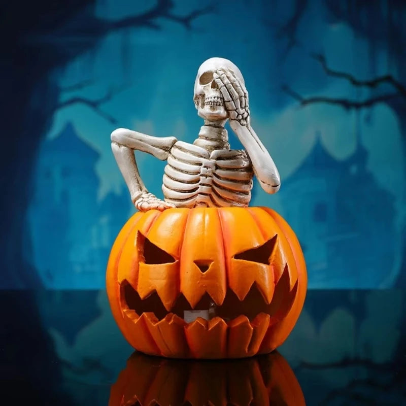 Halloween Skeleton Pumpkin Silicone Candle Molds