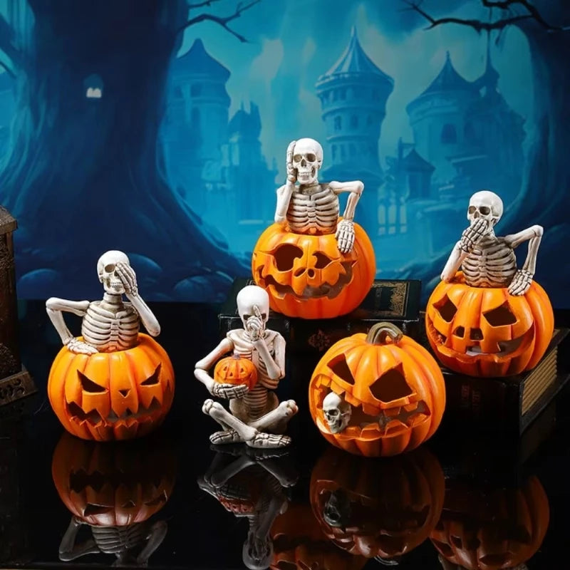 Halloween Skeleton Pumpkin Silicone Candle Molds