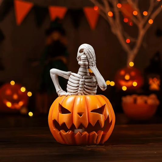 Halloween Skeleton Pumpkin Silicone Candle Molds